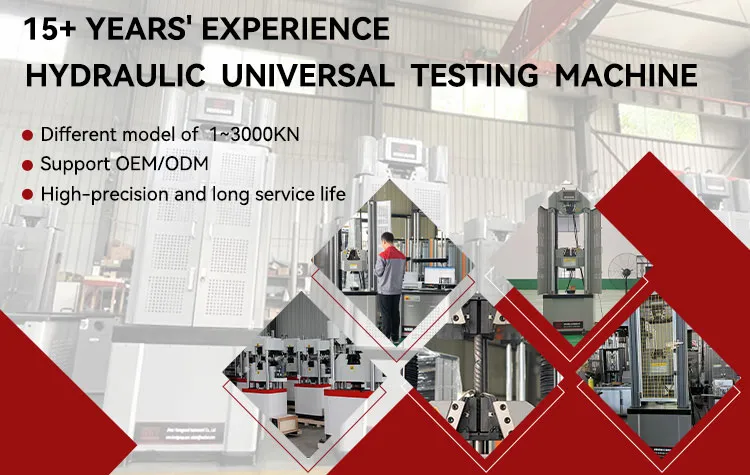HST Hydraulic Universal Testing Machine 220V with 1 Year Warranty for Tensile and Compressive Strength