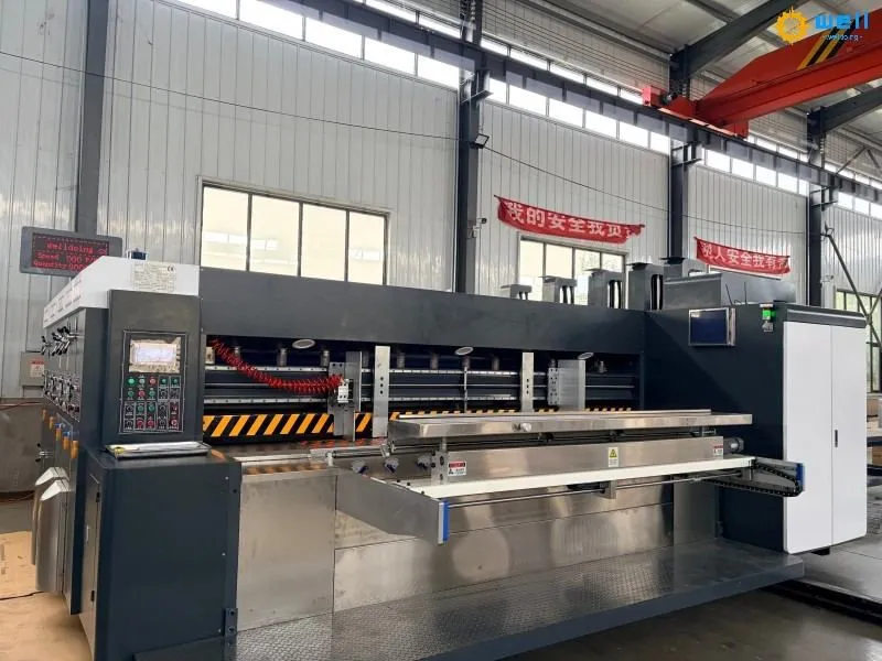 Corrugated cardboard printing slotting die cutting machine