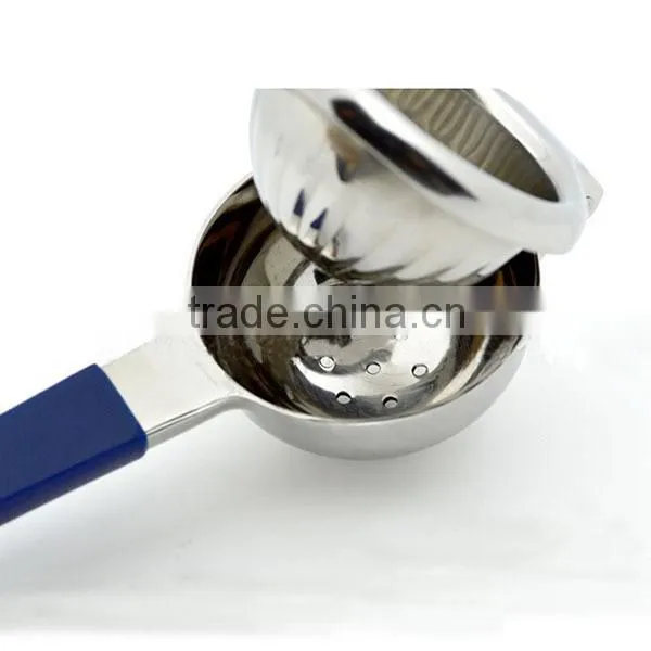 New High quality orange squeezer strong Stainless Steel 304 Manual Juicer Lemon Squeezer with Silicone Handles 415g