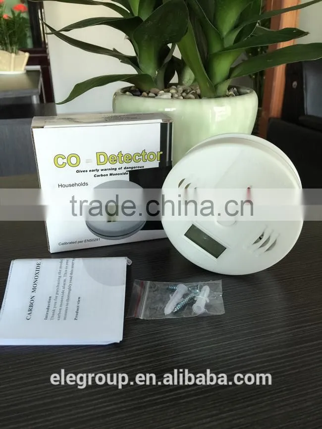Home Security Safety CO Gas Carbon Monoxide Alarm Detectors With Retail Box CO Gas Alarm System