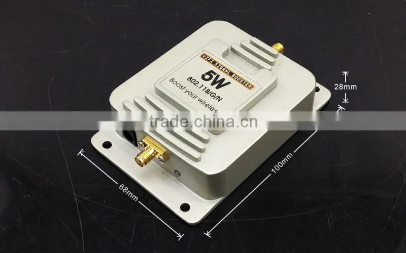 China factory price wireless extender, 2.4g 5w indoor 2 km cover range wifi signal booster
