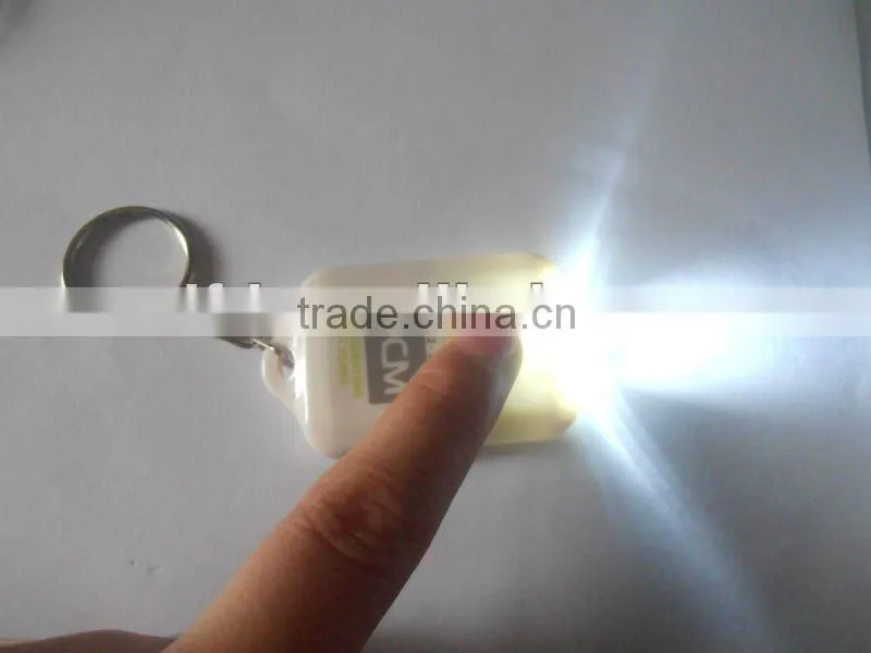 2015 cheap plastic led solar power keychain