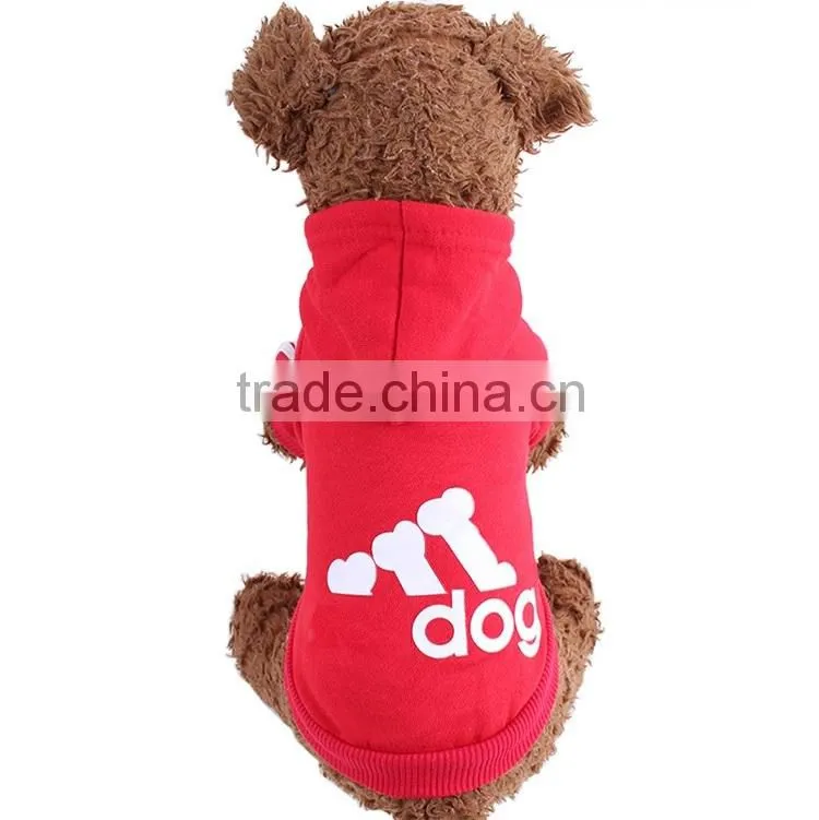 Factory Direct Wholesale Dog Clothes Sweater Fabric Adidog Pet Clothes