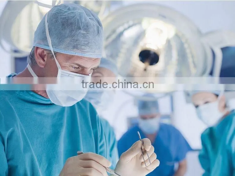 Disposable Non woven surgical face mask with Round/Flat Tie On