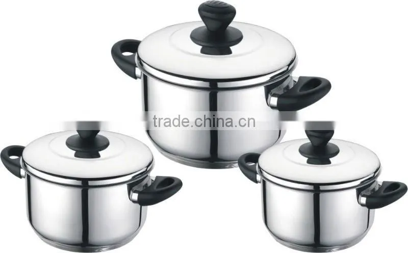 Cheap 6pcs stainless steel pot set