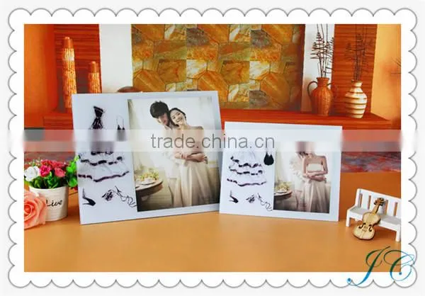 Most Popular wedding Dress Plastic Photo Frame With High Quality