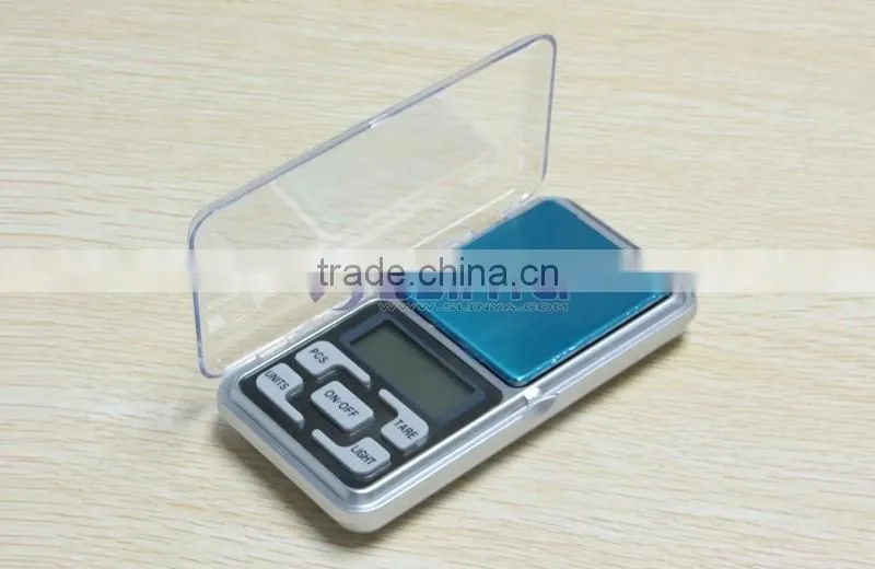 MH-500 Scale 500g/0.1g High Precision Blue LCD Pocket Weighing Scale