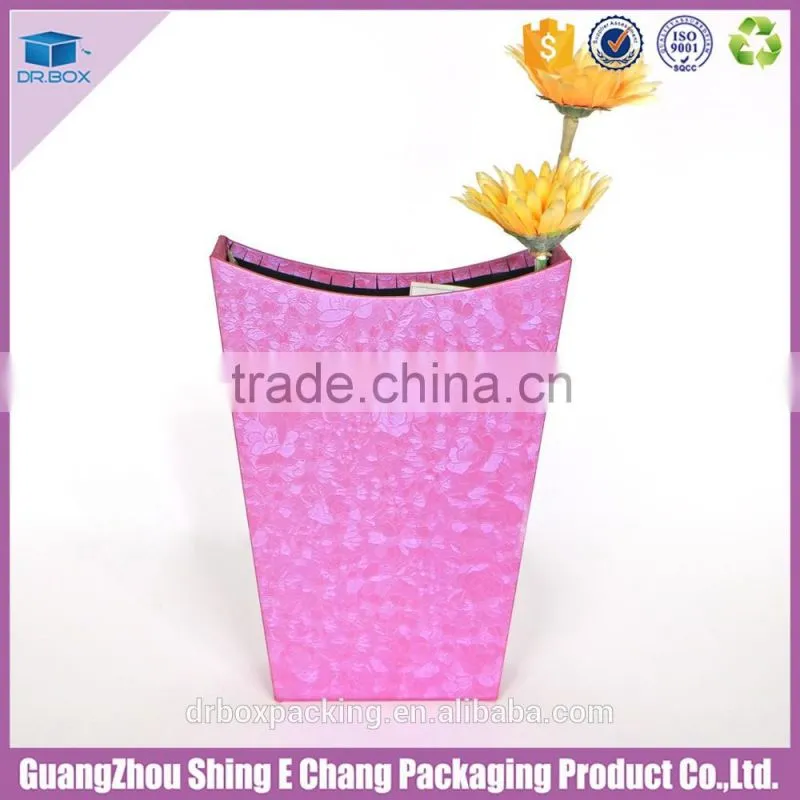 The sitting room decoration color paper printing flower showing vase