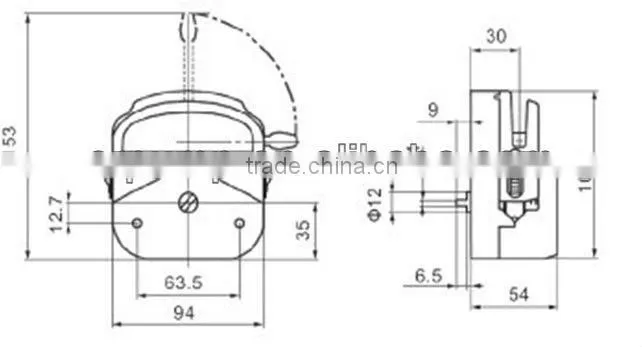 DC 12V Peristaltic pump head yz1515x