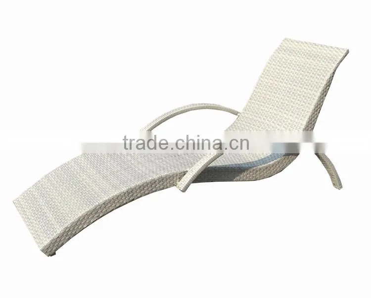 Garden Modern Rattan Wicker Outdoor Furniture Luxury French Chaise Spa Swimming Pool Hotel Sun Lounge Chair
