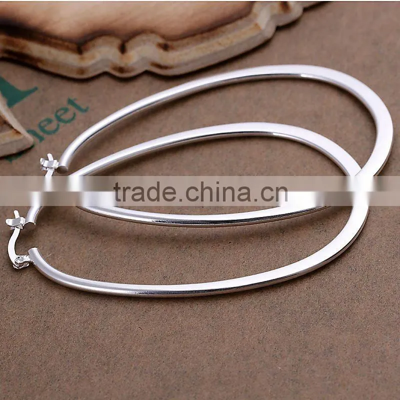 Lekani SGS Certified silver plated bulk hoop earrings