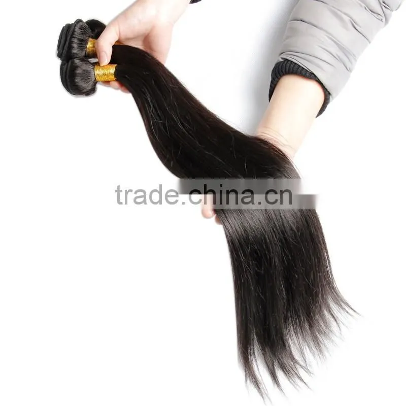 Alibaba Cheap Raw Peru Human Hair Extension, Remy Straight Human Hair Weaving, Strong Double Drawn Weft