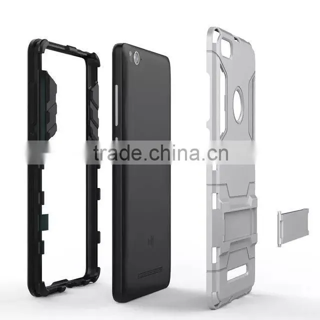 Newest Design For Xiaomi 4C Rubber Gel Back Stand Case MT-4905