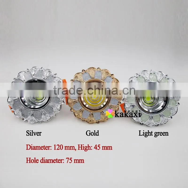 European LED Ceiling Light COB 3W 5w Resin + Aluminum LED Downlight Spotlight