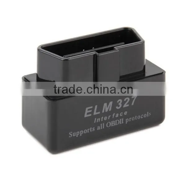 SUPER MINI ELM327 Bluetooth OBD2 V2.1 Black Smart Car Diagnostic Interface ELM 327 Wireless Scan Tool New Dropping Shipping