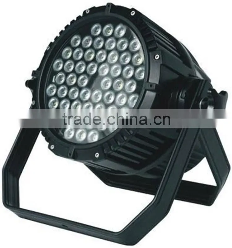 54x3w Waterproof outdoor Par 64 LED RGBW Effect light DMX512 Disco DJ Stage Lighting