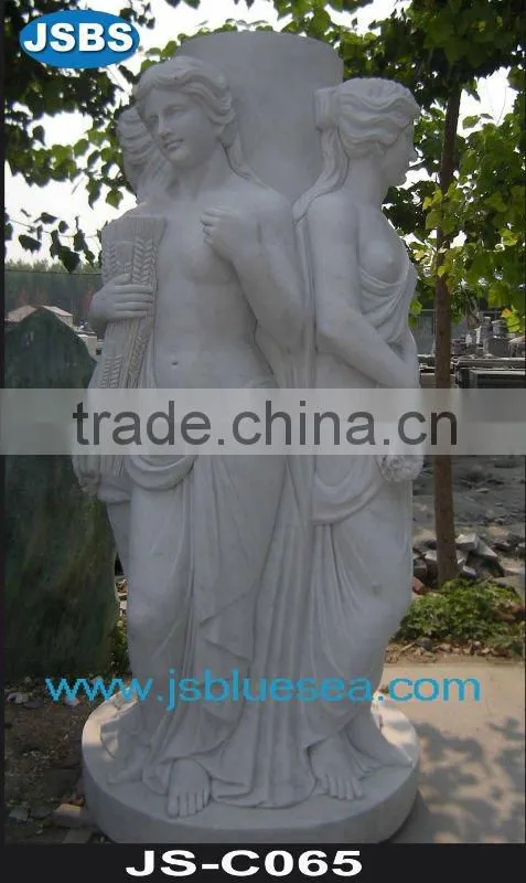 Marble virginal lady sculpture