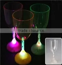 Plastic LED Flashing Red Wine Glass for Parties Events