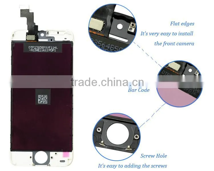 100% Original replacement digitizer lcd touch screen for iphone 5 lcd screen