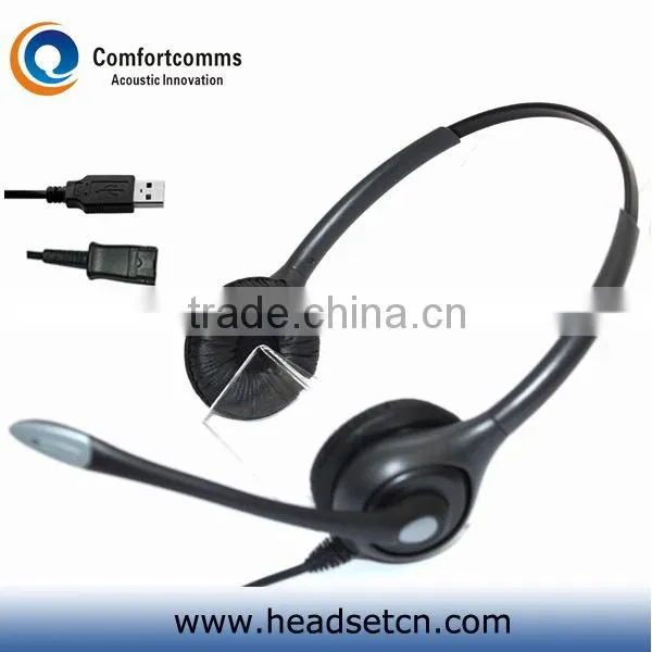 High quality noise cancelling monaural usb headset for call center HSM-600FPQDUSBS