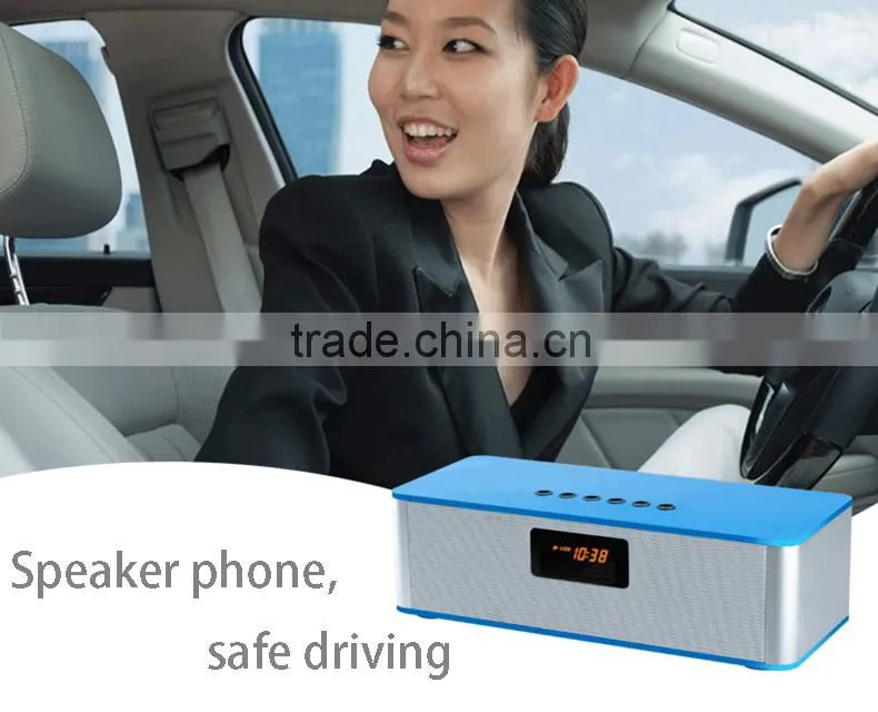2016 New Product Best Super Bass Stereo Metal Rectangle Mini Bluetooth Portable Wireless Bluetooth speaker