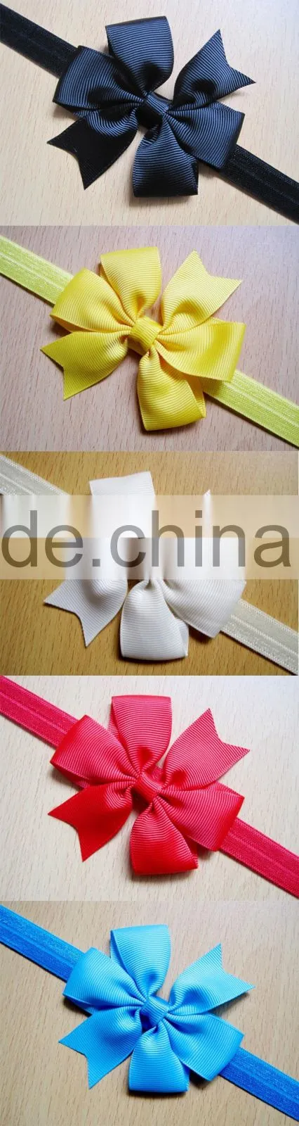children's hair accessories australia ecofriendly material fold over elastic and hair band bow