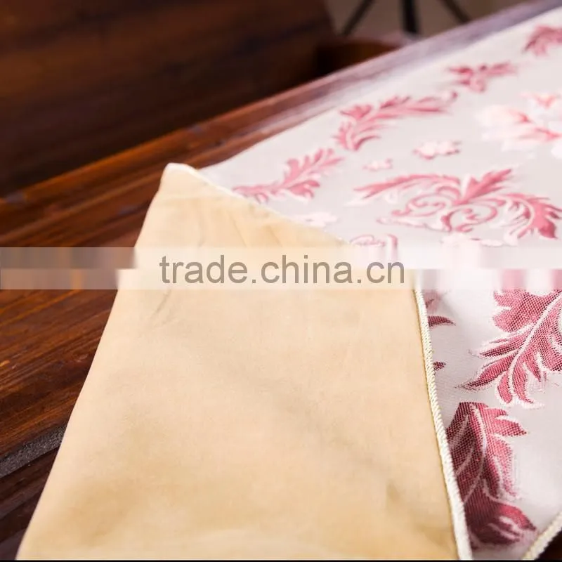 PLUS Classic Embroidery European Style Tassel Dining Table Runners Sequined Lace Hotel Bed Coffee Table Runners 13inch*70.8inch