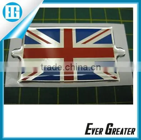 Custom make epoxy resin sticker doming sticker chrome Epoxy 3D Dome Stickers custom flag 3D sticker doming machine flag sticke