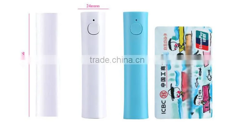 Rubber oil mobile cellphone 18650 li ion battery Portable Power Bank Charger 2600mAh