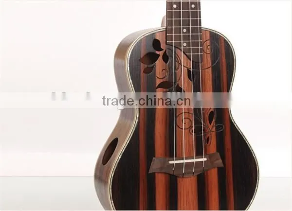 Wholesale ebony ukulele,concert wooden ukulele