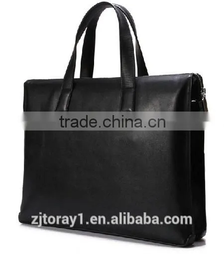 Black Wholesale Leather Briefcase Security Briefcase With Secret Compartment