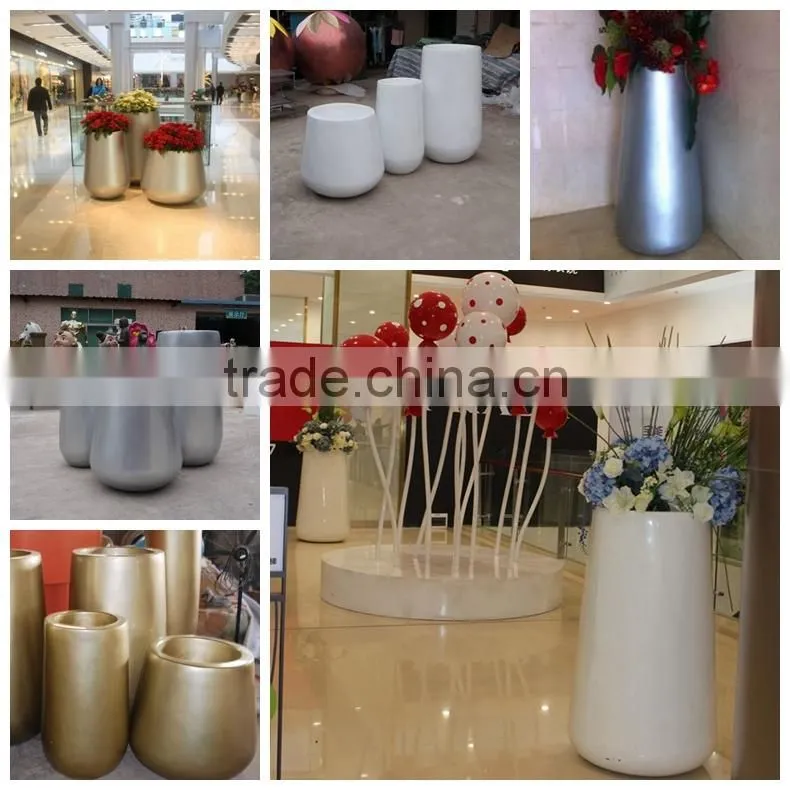 fiberglass christmas flower pots