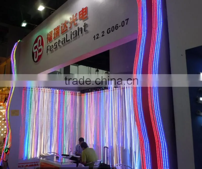 Colors LED light curbs for road side pavement