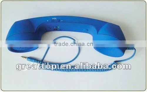 Retro Cellphone handset for Samsung with function key and rubber coating