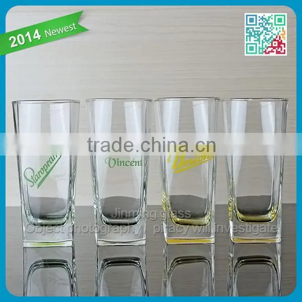 Tall Drinking Glass Milk Cup Heavy Drinking Milk Glass Cups