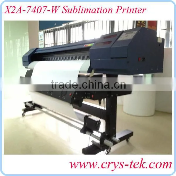 1.8m X2A-7407-W Sublimation printer for sublimation paper printing