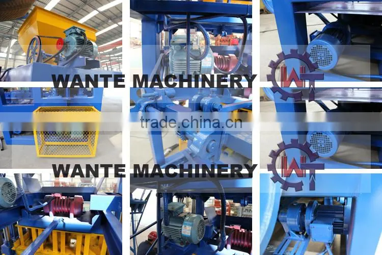 WANTE BRAND china hot selling lastest product QT4-24 concrete block making machine in alibaba india