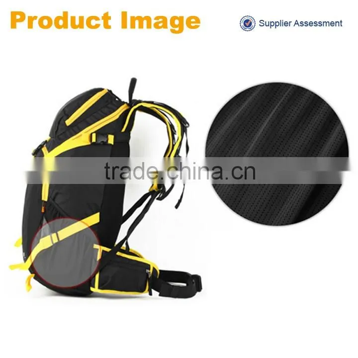 Hot selling durable Mountaineering Backpack,Functional black outdoor backpack camping