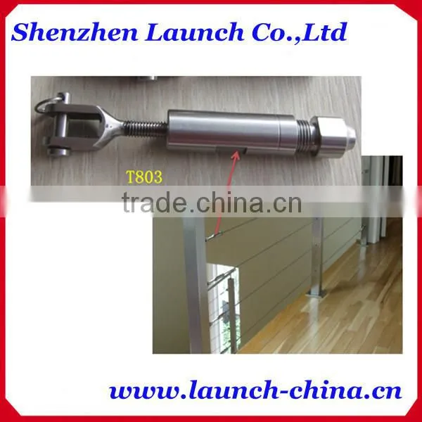 stainless steel 316 wire rope tensioner for wood handrail