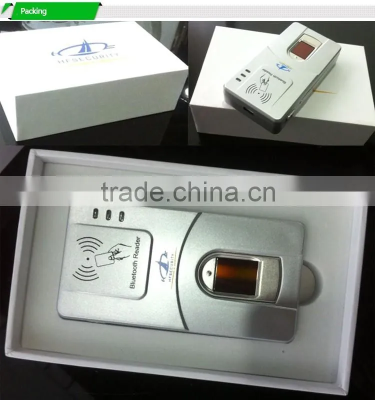 The First One Made In China Bluetooth Fingerprint Smart Card Standalone Biometric Reader(HF7000)