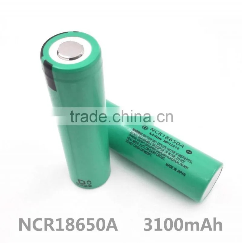 rechargebale lithium 18650 battery 3100mah with NCR18650A