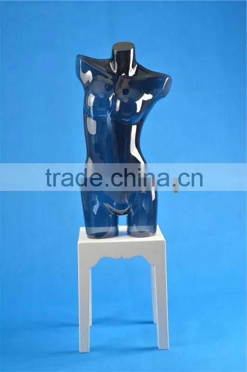 Plastic female torso mannequin