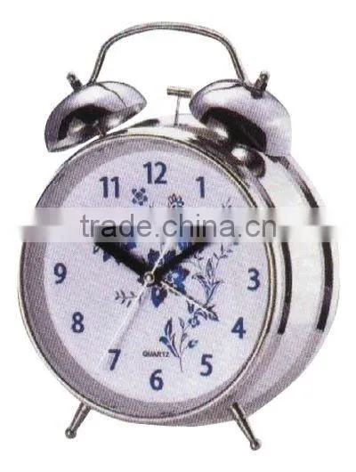 6.6 inches metal mechanical alarm clock