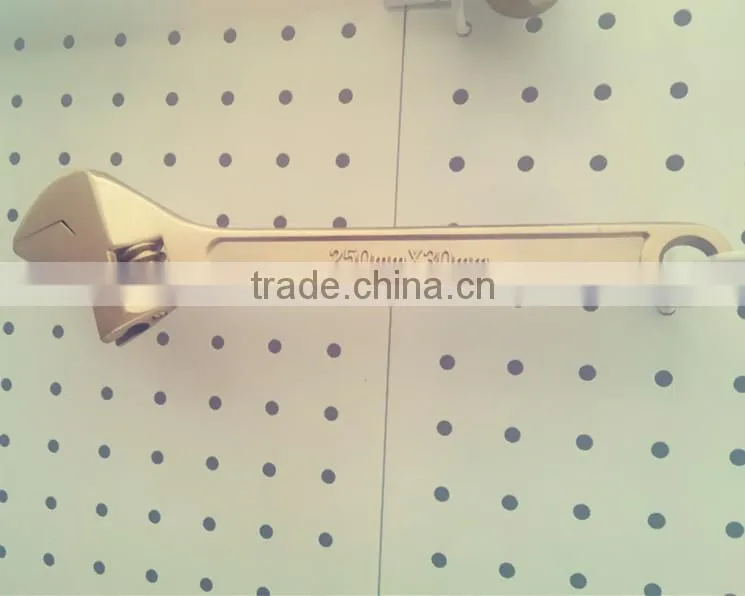 Anti-spark safety tool non sparking aluminum bronze adjustable wrench