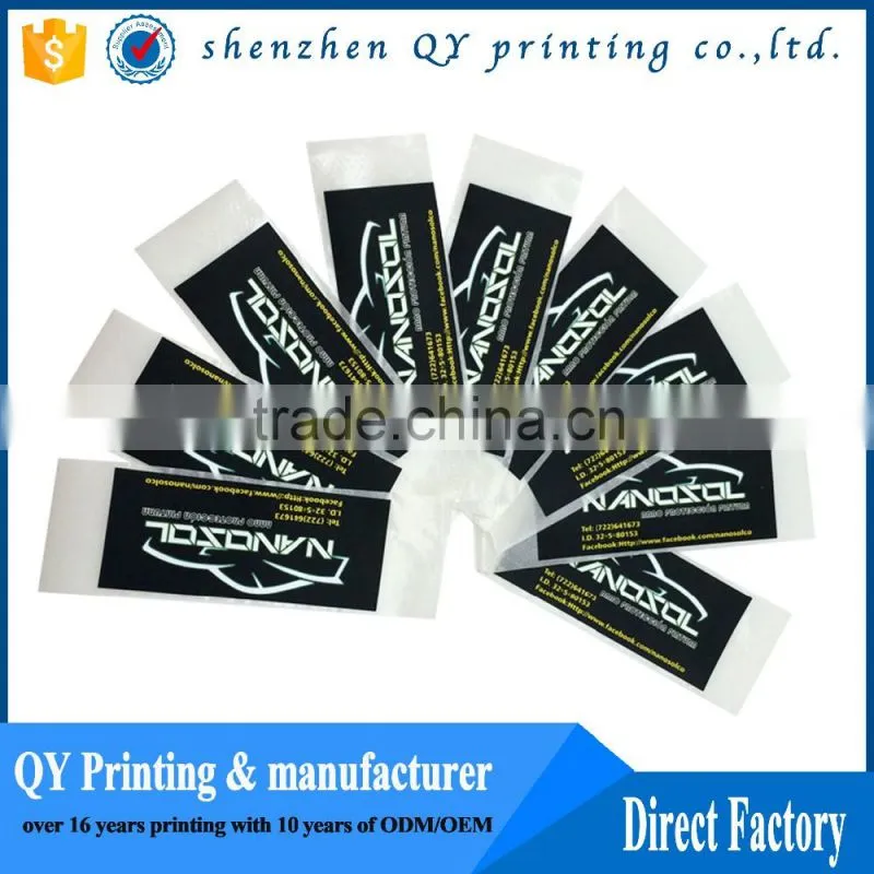 OEM printed permanent adhesive labels,matt laminated permanent paper sticker