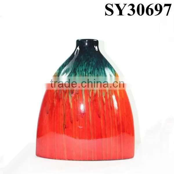 Glazed vase for sale cheap tall red flower vase