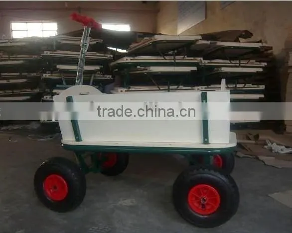 Woody Wagon Pull Along + Canopy- Flyer Cart Radio Trailer