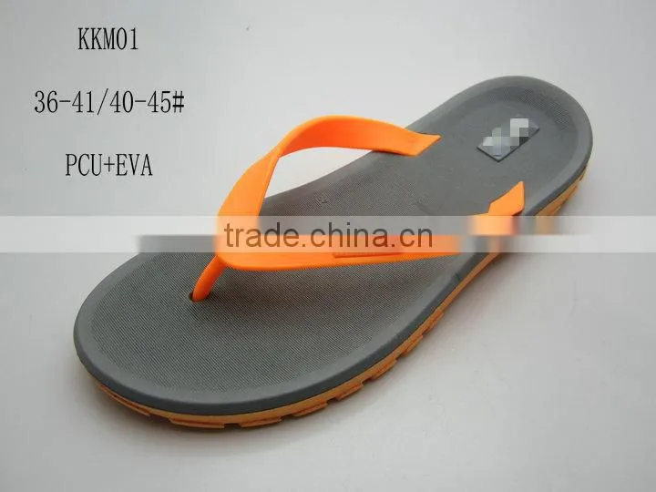 2014 New Designed and Fashion PCU+EVA Men&Women Beach Slippers in Flipflops