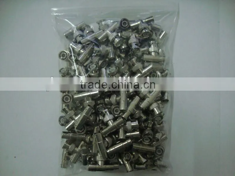 XinQi CCTV Accessories F or T Male BNC Adaptor Plug Connector