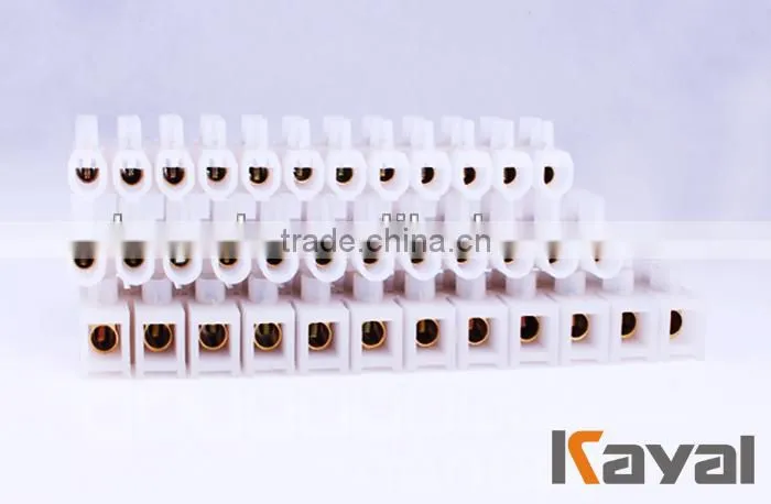 30a electric terminal block,screw terminal block with plastic PA/PE